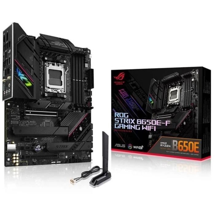 Carte mere - ASUS - ROG STRIX B650E-F GAMING WIFI - AMD B650 - Emplacement AM5 ATX