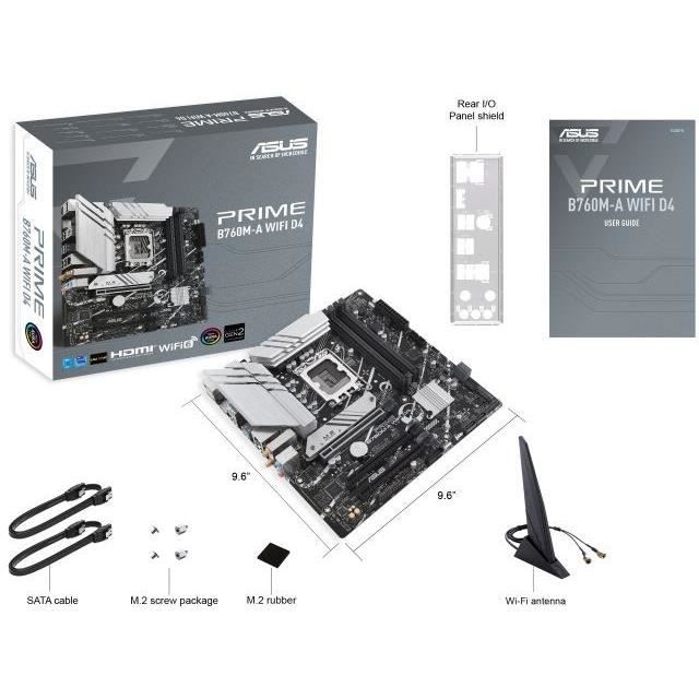 Carte mere - ASUS - PRIME B760M-A WIFI D4 - LGA 1700 - DDR4 - Wi-Fi 6