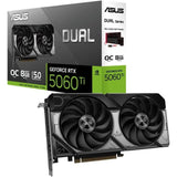 Carte graphique - ASUS - Dual -RTX5060TI-O8G NVIDIA GeForce RTX 5060 Ti 8 Go GDDR7