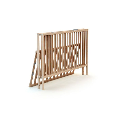 Lit bébé pliant - 60 x 120 cm - WEBABY - FLEX - Hetre brut