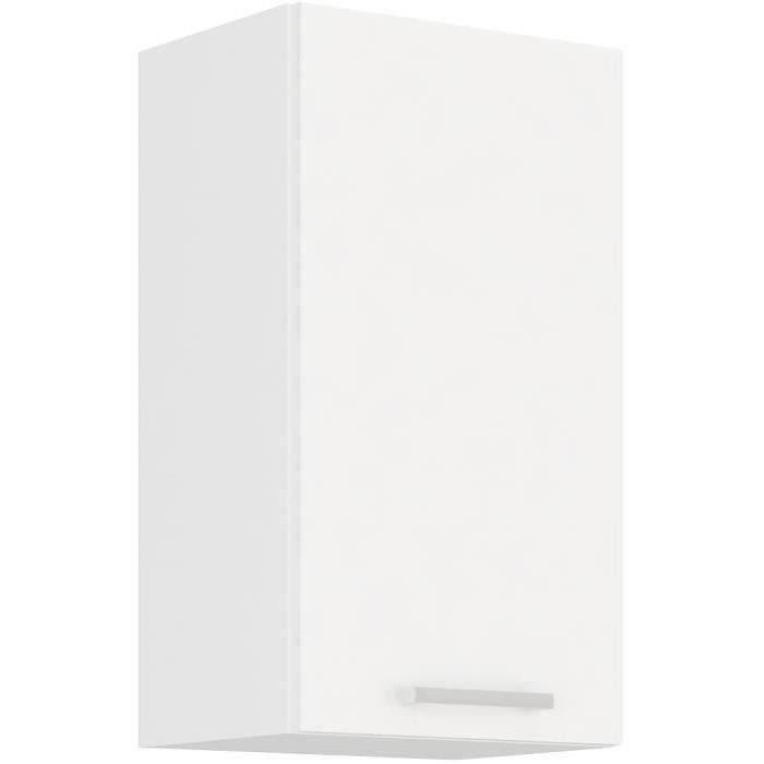 ATLAS Meuble haut 1 porte - DÈcor blanc - L 40cm