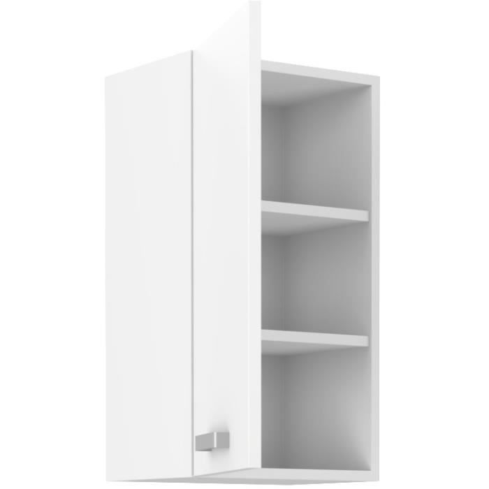 ATLAS Meuble haut 1 porte - DÈcor blanc - L 40cm