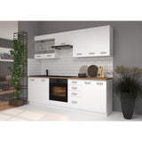 ATLAS Meuble bas 2 portes - Décor blanc - L60 x P52 x H82 cm - Plan de travail non inclus