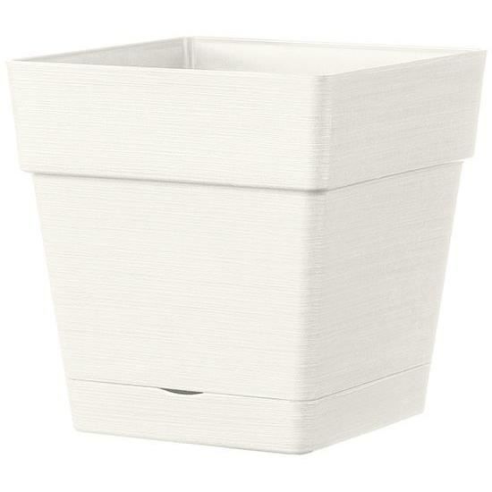 Flower pot - DEROMA - Quadro Save R - 31L - 35cm - White