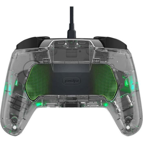 Manette filaire pour Nintendo Switch - PDP - Afterglow - Éclairage LED - Transparent