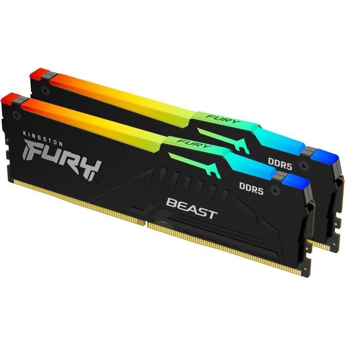 KINGSTON TECHNOLOGY - FURY Beast - MÈmoire PC RAM - 32 Go - DIMM DDR5 - 5600 Mhz