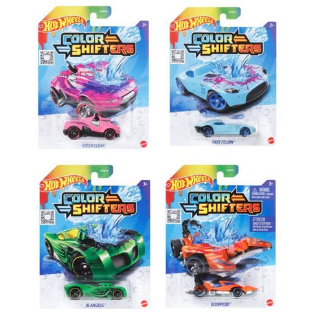 HOT WHEELS Véhicule Color Shifter, modele aléatoire, Change de couleur avec l'eau - Petite Voiture  - 3 ans et + - Hot Wheels