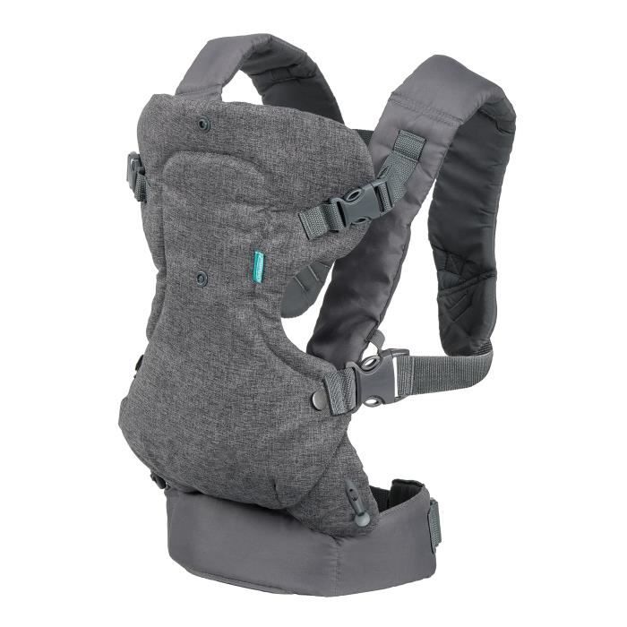 Porte bébé Flip ergonomique 4 en 1 gris - INFANTINO - Flip ergonomique 4 en 1 - Polyester - De 3,6 a 14,5 kg