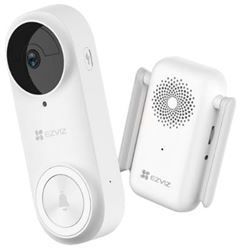 Sonnette vidéo connectée - EZVIZ - DB2 PRO - Sur batterie rechargeable - Blanc