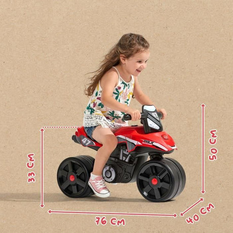 Draisienne Moto Racing Team - FALK - Larges roues et Guidon directionnel - Fabriqué en France - 40% de plastique recyclé - Des 2 ans