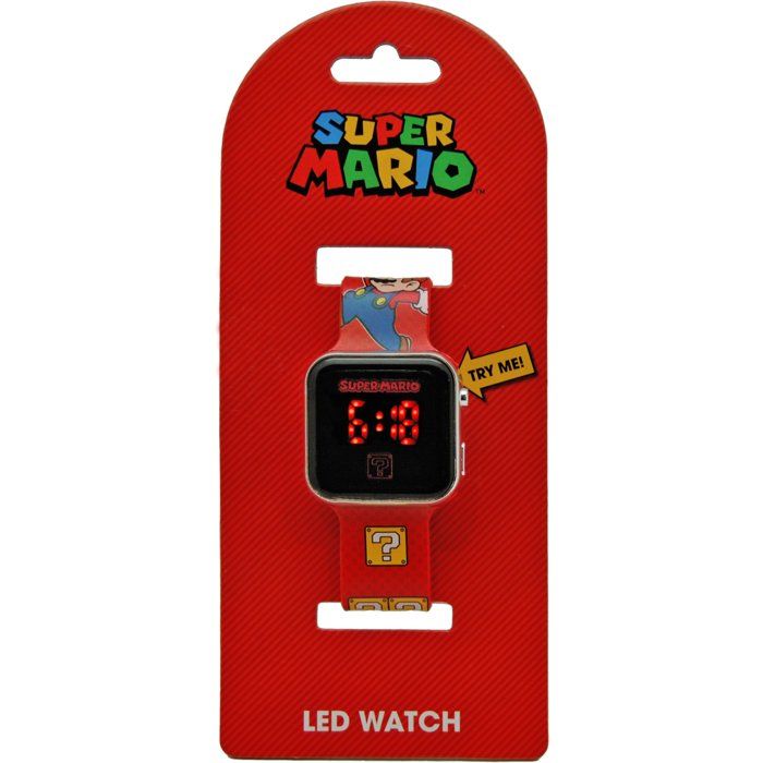 Montre LED - KIDS LICENSING - Super Mario - Des 4 ans - Rouge