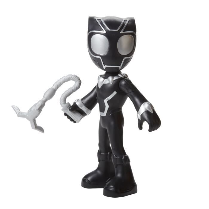 Spidey Figurine Black Panther 22.5 cm, Jouet de Super-hÈros prÈscolaire, Spidey et Ses Amis Extraordinaires, des 3 ans