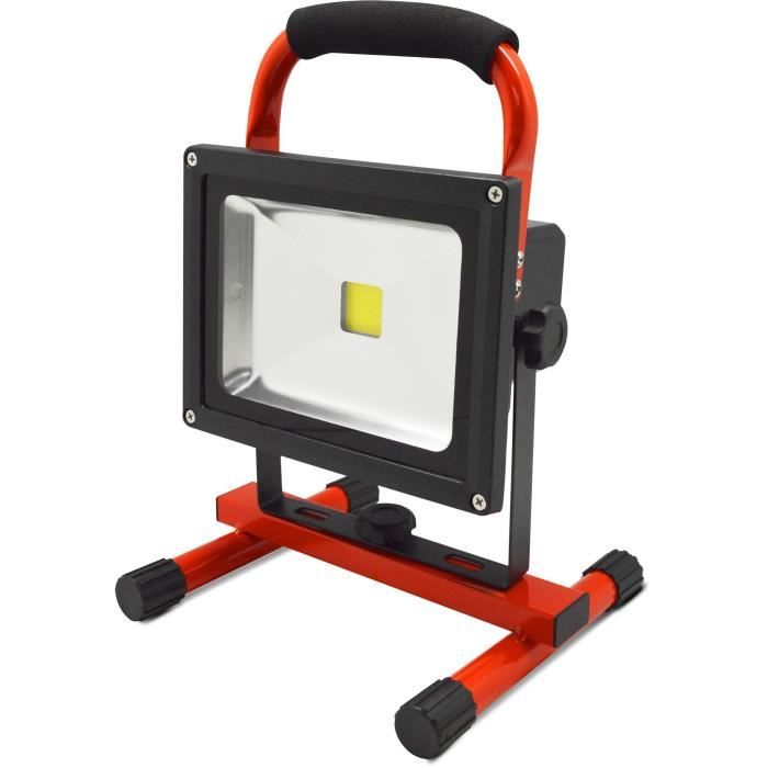 Projecteur Led rechargeable - I-Watts - I-SPR20W-1400 - 20 W - 1400 lumens - Angle d'éclairage 120°