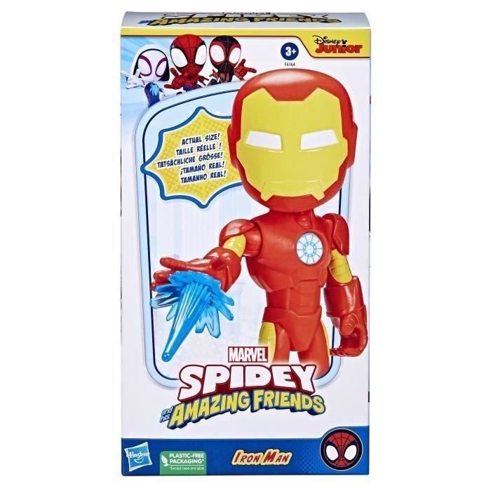 Spidey Figurine Iron Man 22 cm, Jouet pour enfants, des 3 ans, Hasbro Marvel Spidey et Ses Amis Extraordinaires