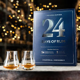 Calendrier de l'Avent Rhum - 24 Days of Rum - 24 rhums du monde - 24x2cl + 2 verres