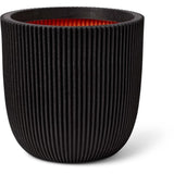 CAPI EUROPE Pot de fleurs boule GROOVE NL - 43x41 cm - Noir
