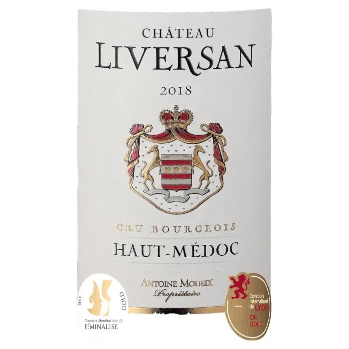 Château Liversan 2018 Haut-Médoc Cru Bourgeois - Vin rouge de Bordeaux