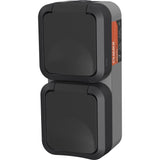 Double prise - QUARX - Aqua Pro - Extérieure, verticale, IP55, 250V, 16A