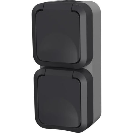 Double prise - QUARX - Aqua Pro - Extérieure, verticale, IP55, 250V, 16A