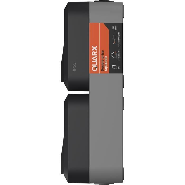 Double prise - QUARX - Aqua Pro - Extérieure, verticale, IP55, 250V, 16A