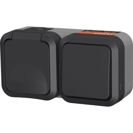 Interrupteur + prise - QUARX - Aqua Pro - Extérieure, verticale, IP55, 250V, 16A