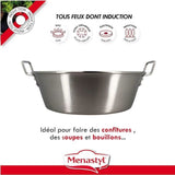 Bassine a confiture - MENASTYL - 4615452 - Acier inoxydable - 40,5 cm - 17 litres