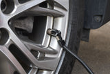 Mini compresseur 12V - PRECISION STEEL - 8 Bars - Embouts Presta - Schrader - Aiguille - Longueur 3m - 100 W - Torche LED