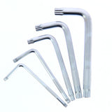 jeu de 5 clés coudées XZN - PRECISION STEEL - 12 Pans mâles - 5-6-8-10-12 - Acier au chrome-vanadium