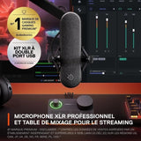 Micro Gaming XLR de qualitÈ studio - STEELSERIES - ALIAS PRO - Noir