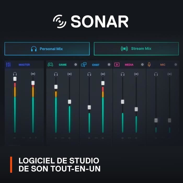 Micro Gaming XLR de qualitÈ studio - STEELSERIES - ALIAS PRO - Noir