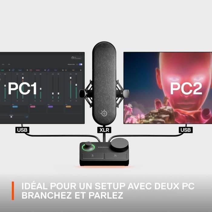 Micro Gaming XLR de qualitÈ studio - STEELSERIES - ALIAS PRO - Noir