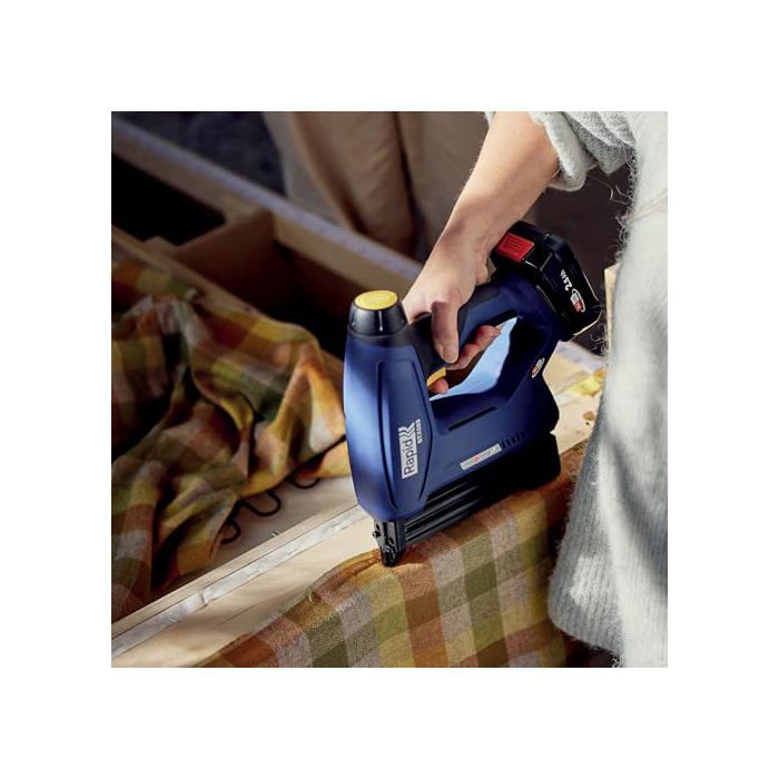 Agrafeuse électrique - RAPID - BTX553 - Batterie 18V - Pour agrafes et clous - Boîte sans batterie - (5001509)