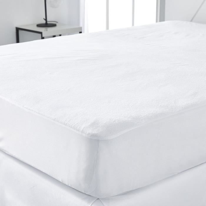 Protege matelas imperméable - TODAY - Essential - 140x190 cm - Blanc - Synthétique