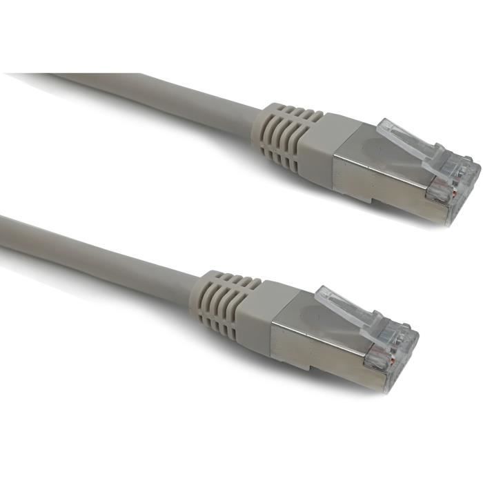 Câble RJ45 Cat.6 blindé F/UTP - LINEAIRE - PCC6FG - 5 m