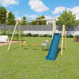 Portique en bois - 3 agres avec toboggan - AMILY - ALEO BY TRIGANO