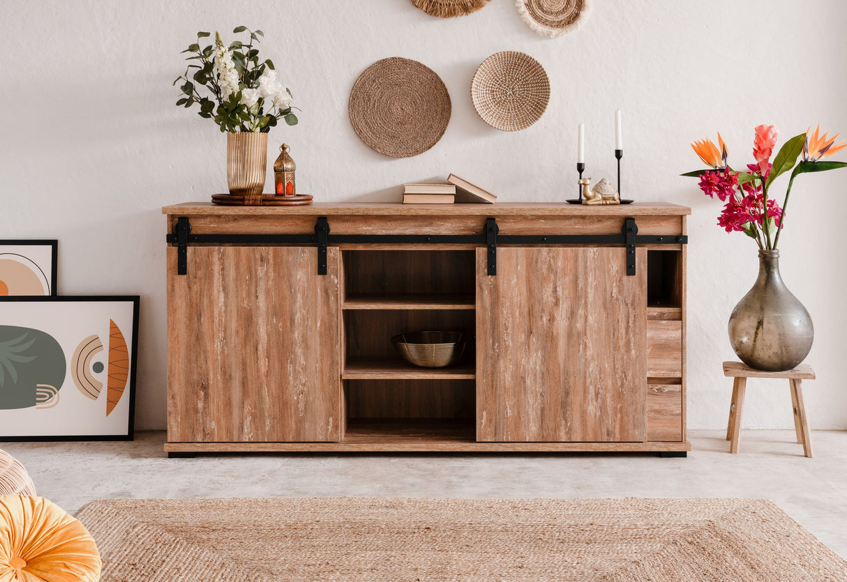 Buffet - MARRAKESCH - Chene - 2 portes - 2 tiroirs