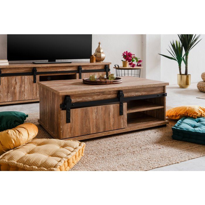 Table basse - MARRAKESCH - Rectangulaire - Chene - 100 x 40 x 60  cm