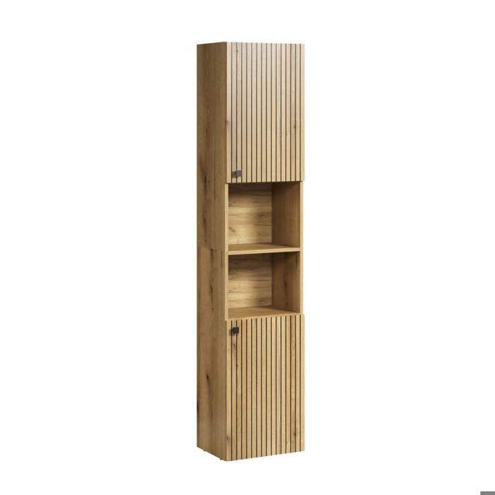 PureBliss armoire haute pour salle de bain chene décor.