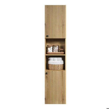 PureBliss armoire haute pour salle de bain chene décor.