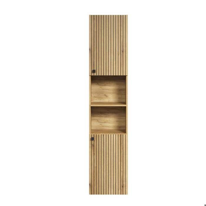 PureBliss armoire haute pour salle de bain chene décor.