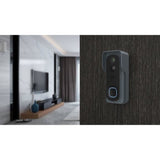 Kit Sonnette connectée - LINK2HOME - Wi-Fi - Audio bidirectionnel - Carillon sans fil - SD 8 Go