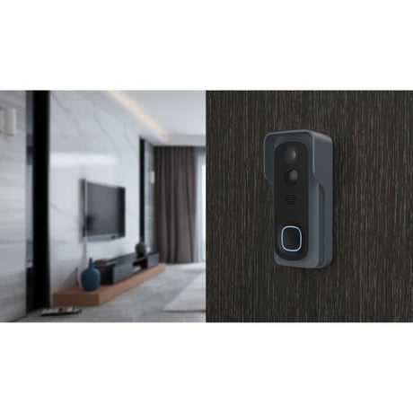 Kit Sonnette connectée - LINK2HOME - Wi-Fi - Audio bidirectionnel - Carillon sans fil - SD 8 Go