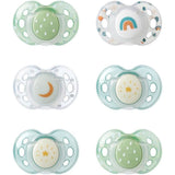 Sucette de nuit - TOMMEE TIPPEE - 18-36 mois - Lot de 6 sucettes phosphorescentes avec capsule de stÈrilisation rÈutilisable