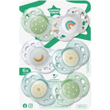 Sucette de nuit - TOMMEE TIPPEE - 18-36 mois - Lot de 6 sucettes phosphorescentes avec capsule de stÈrilisation rÈutilisable
