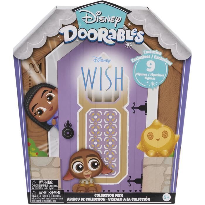 Doorables Wish Coffret Collector, Doorables Disney, 9 figurines exclusives dont 1 rare aléatoire, Modele aléatoire, Des 5 ans