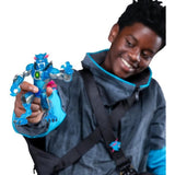 Figurine articulée - MRBEAST LAB - Stealth Panther - 13 cm - Corps translucide bleu - 20 points d'articulation