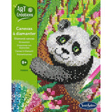 Création a base de mini strass - SENTOSPHERE - Art & Créations - Canevas a Diamanter - Panda - Des 8 ans