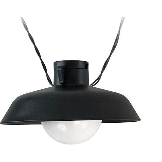 Guirlande solaire - Luna - 5 m - Noir - 10 ampoules - 50 lumens - Rechargeable USB