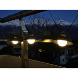 Guirlande solaire - Luna - 5 m - Noir - 10 ampoules - 50 lumens - Rechargeable USB