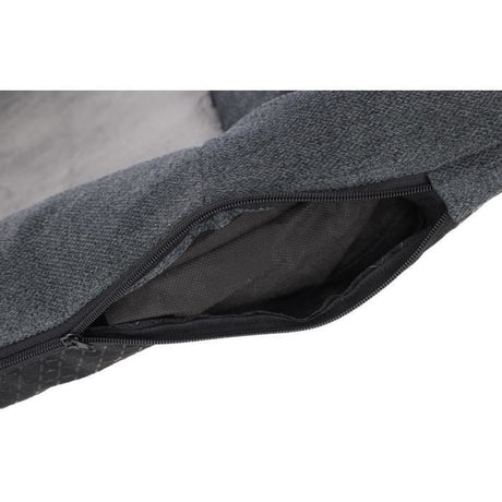 KERBL - Matelas mémoire de forme L - 80 x 55 x 9 cm - Coussin PLATIN ORTHO - Gris -